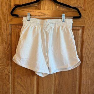 H&M Women's Beige Athletic Shorts Size S Elastic Waist Casual Summer